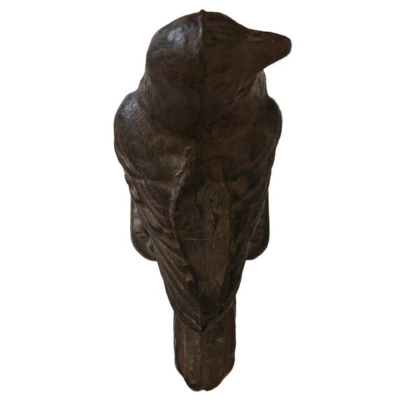 Antique Cast Iron Bird Door Stop Stay Figural Decor Pigeon Dove Bookend Target - Picture 6 of 13